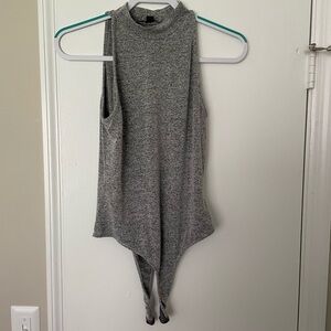 Gianni Bini Gray Sleeveless Women's Bodysuit M